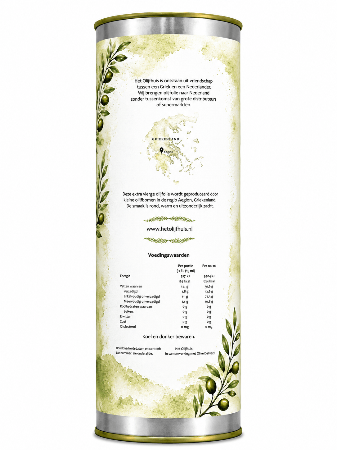 Extra vierge Griekse olijfolie - 500ml - Afbeelding 2